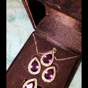 Necklace,earring, ring set.